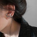 Y2K Irregular Earrings for Women Silver Color Hip-Hop Punk Fashion Geometric Earring Clip Girl 2023 Trendy Party Jewelry. 