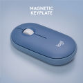 Logitech M350 Pebble Wireless Bluetooth Mouse - Silent (Blueberry). 