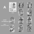 RHS Online 10PCS Butterfly Island Dream Series Vintage Irregular PET Stickers Album Diary Journaling Decorative Crafts Scrapbooking DIY Sticker. 