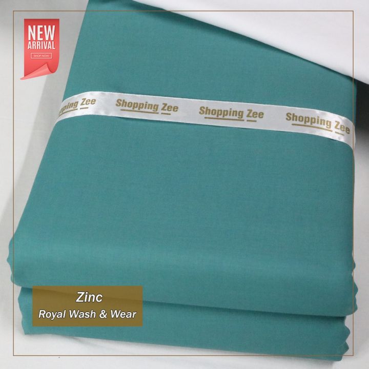 Premium Zinc Wash And Wear Un-Stitched Suit For Men | Shalwar Kameez