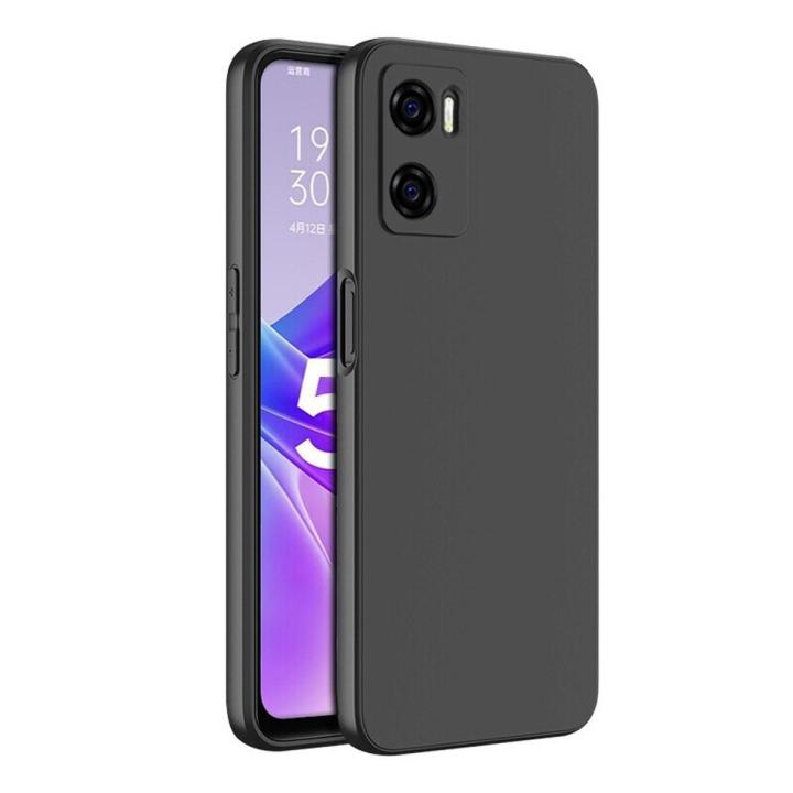 lthmy for OPPO A77s CPH2473 Flexible Soft Matte Black Crystal Clear Phone Case Silicone Protective Back Cover