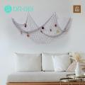 Decorative Fishing Net Large Diy Ocean-inspired Fishing Net Decor Set of 2 Wall Art Hanging Fishnet Ornaments for Home Decor Sea Party Decoration. 