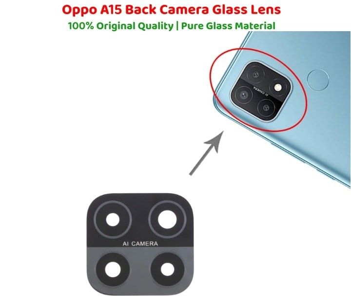 Oppo A15 Replacement Back Camera Glass Lens For Oppo A15