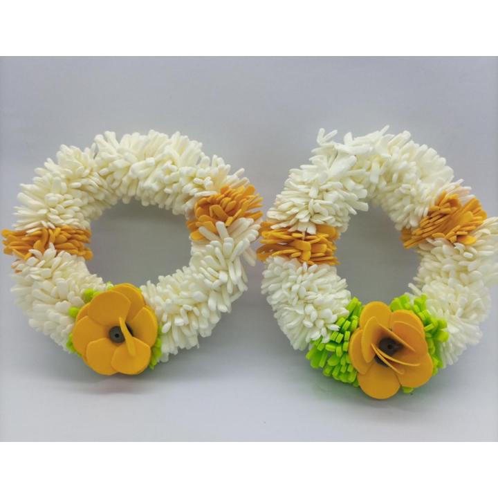 Pack of 02 - Artificial Gajra Flower kangan for Wedding Jewellery
