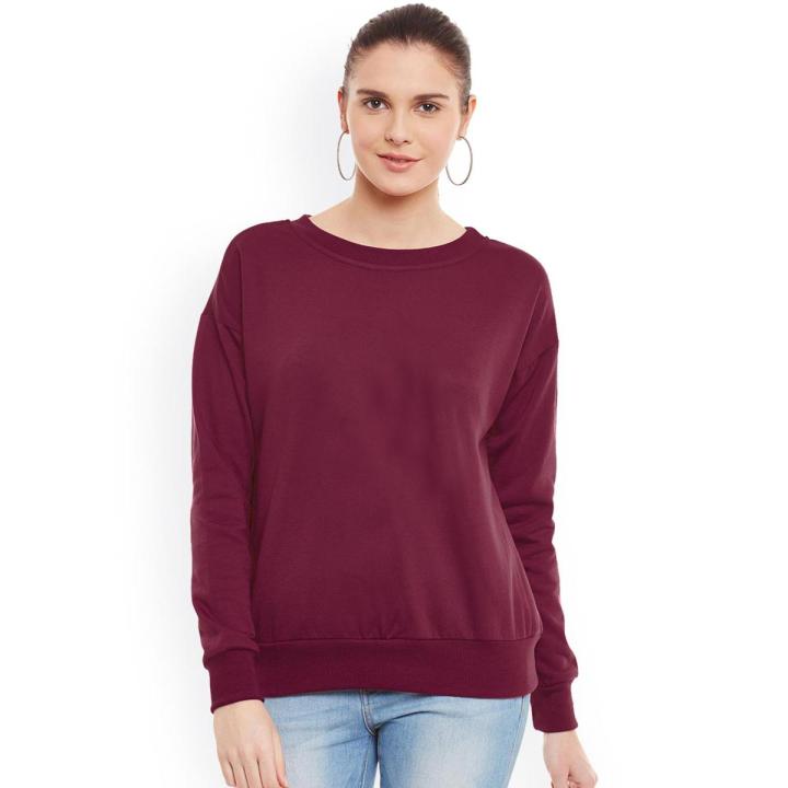 MAroon Sweatshirt For Women