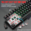 RGB Gaming Keyboard - Mechanical Keyboard Blue Switch Wired / Wireless Mini RGB Keyboard 87 Keys With & With Out Numpad - RGB Light Mechanical Keyboard Black/White - Detachable TYPE-C Wired/Wireless For Professional Gaming - Compatible With PC & Laptop. 
