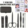 7 pcs New Manicure Nail Clippers Pedicure set – Professional Nail Clipper Trimmer Set Cleaner Cuticle Beauty Grooming Kit - Stainless Steel Nail Cutter - Portable Travel Nail Care Hygiene Kit – Multifunctional Scissor - Ear Pick – Pedicure Manicure Kit. 