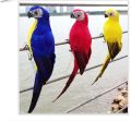 Artificial Parrot Birds Imitation Realistic Garden, Lawn Decoration Ornament. 
