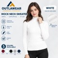 Mock Neck Highnecks | Ribbed Knit Full Sleeve Winter Wear | OUTLAWEAR. 