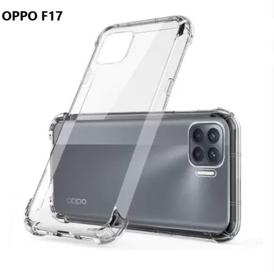 Oppo F1s / F11 Pro / F15 / F17 / F17 Pro AirBag anti shock Drop Resistance Crystal Clear Back Cover Case Flexible and Soft With Camera Protection Bump