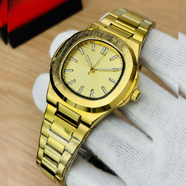 Classy | Watch For Men | Luxury Mens Watch Quartz Movement Colorful Stainless Steel Chain Watches Waterproof | Top Quality Stainless Steel Chain Heavy Built Business Fashion Casual Watch For Men (Perfect Gift For Men & Women)