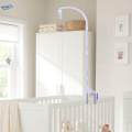 Baby Crib Bell Bed Bell Bracket 66cm Ornaments Accessories with Music Box Rotary Cot Mobile Holder. 