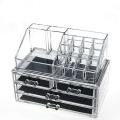 Acrylic Cosmetic Organizer Makeup Holder Display Jewellery Storage Case With Drawer. 