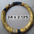 Cycle Tyre 24 inch Bicycle Cycle Mountain Bike Tire Black - MTB tyre 24 X 2.125 And 24 X 1.3/8 Tire Outer. 