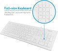 (Pack of 2) Macally 104 Key USB Wired Keyboard & Mouse Combo | Apple Shortcut Keys for Mac, iMac, MacBook & Windows PC | Ideal for Office, Home & Professional Use – White. 
