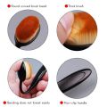 Miss Rose Premium Oval Shape Soft Makeup Brush For Foundation, Powder, Blush, Eyeshadow Applicator. 