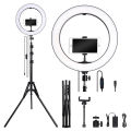 26, 36, 45 cm LED Ring Light Professional Portable Ring Light & Phone Holder With 7 FT Tripod Stand 3 Modes Selifie Ringlight for Vlogging and Studio Lighting. 