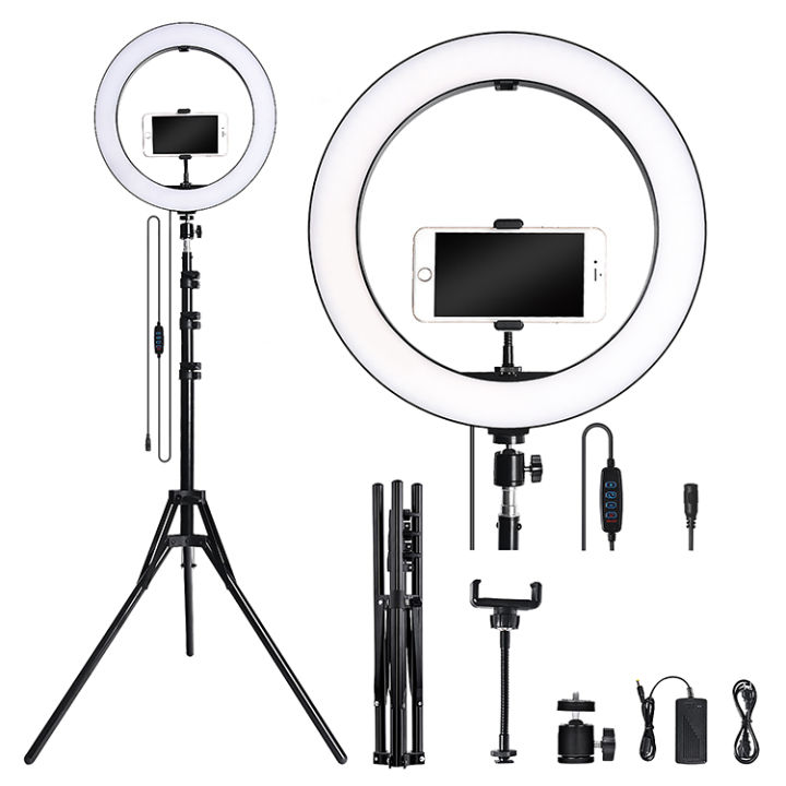 26,%2036,%2045%20cm%20LED%20Ring%20Light%20Professional%20Portable%20Ring%20Light%20&%20Phone%20Holder%20With%207%20FT%20Tripod%20Stand%203%20Modes%20Selifie%20Ringlight%20for%20Vlogging%20and%20Studio%20Lighting%20-%20Image%202