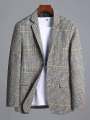 ELO - Fashion Men's Gingham Style Winter Coat For Men. 