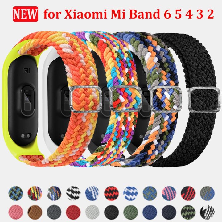 Nylon%20Strap%20for%20Xiaomi%20Mi%20Band%206%205%204%203%202%20Strap%20Sport%20Braided%20Bracelet%20Adjustable%20Belt%20for%20Miband%20Stretch%20Wristband%20for%20Xiaomi%20Mi%20Band%206%20-%20Image%203