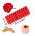 Techmanistan Random Color - 10 Cavity Ice Sticks Mold, 10 Grids Silicone Ice Cue Tray Mold Long Strip Ice Cube, Non-Stick Easy Release Push Popsicle Out Cylinder Silicone Ice Cube. 