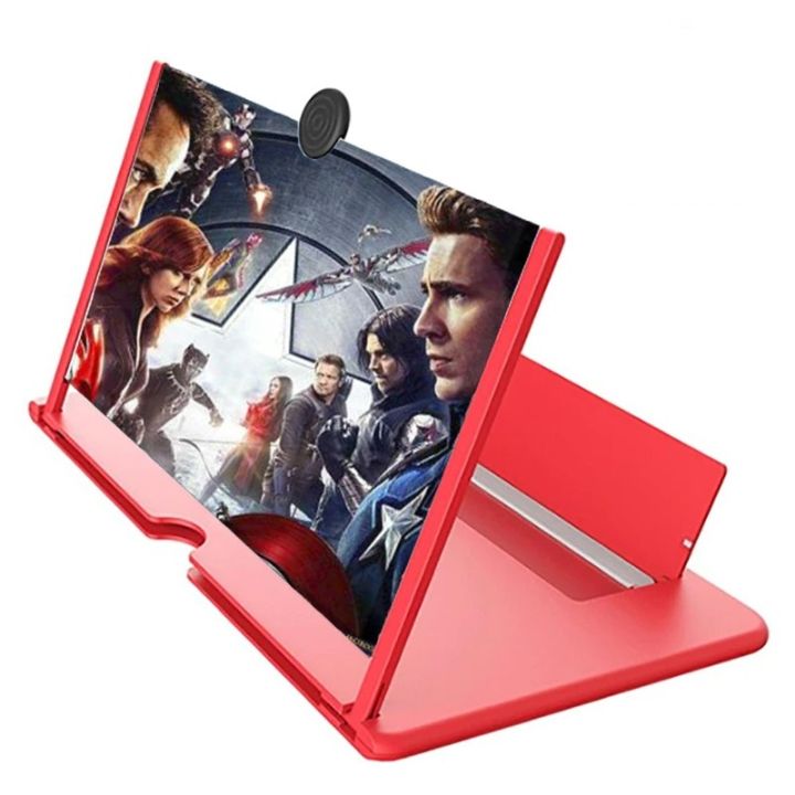 Mobile Phone Screen Magnifier 10 Inch 3D Display with Eyes Protection for All Smartphones, Adjustable Stand, ABS Acrylic Material