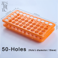 Test Tube Plastic Rack, 50 holes lab test tube rack holder. 