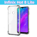 Infinix HoT 8 Lite Back Cover Transparent Soft Silicone Crystal Clear Case For Infinix HoT 8 Lite. 