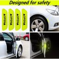 【HOT】 Reflective Car Accessories Door Sticker Safety Tape Decal Auto For Car Security Kwid Opel Astra H Emergency Triangle Car. 