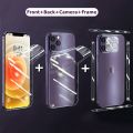 Full Body Hydrogel Film For iPhone 15 14 11 12 13 Pro Max Frame Front Back Screen Protector Camera Lens Protective Film Cover. 