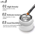 Monja 5ml Nail Art Liner Gel Metallic Silver Mirror Glitter Gel Paint For Hook Line, Diy, For Manicure, Gel Drawing,Gel Nail Liner With Brush Head,Semi Permanent Drawing Painting Line Gel Soak Off UV LED Varnish DIY Manicure Tools. 