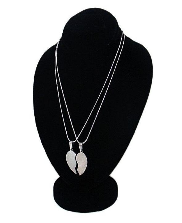 Abdul%20Marts%20Collections%20Stainless%20Steel%20Big%20Broken%20Heart%20Double%20Chain%20Pendant%20-%20Image%203