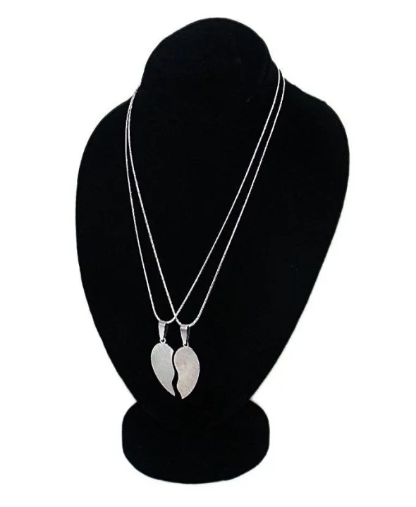 Abdul%20Marts%20Collections%20Stainless%20Steel%20Big%20Broken%20Heart%20Double%20Chain%20Pendant%20-%20Image%203