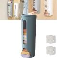 Trash Can Wall-Mounted Removable Plastic Garbage Bag Storage Box Punch-Free Kitchen Debris Sorting Plastic Bag Storage Box. 