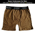 Pack of 3 Boxer Shorts for Men Undergarments Briefs for Underpants in Best Quality Underwear for Men at Reasonable Price Stretchable Trunks for Mens Innerwear in M L XL Sizes in Random Colors. 