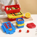 DIY Building Block Lunch Box Modular Building Block Bento Food Storage Container. 