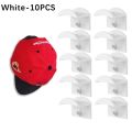 5 10pcs New Baseball Hat Hook Hat Sticking Hook Traceless Hook Black Minimalist Design Hat Rack Simple Earphone Necklace Storage. 