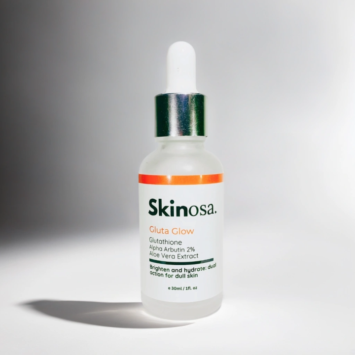 Skinosa Glutathione serum - Alpha Arbutin 2%, Vitamin B3, Aloevera Extract - skin whitening & glowing serum - 30ml