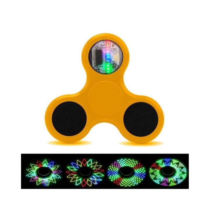LED Light Fidget Spinner - Yellow