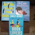 Book Lovers Novel by Emily Henry / Better Than the Movies by Lynn Painter / The Love Hypothesis Novel by Ali Hazelwood. 