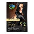 10 Sachets Natural Black Luvvel Shampoo Hair Color Shampoo Sachets 10 x 20ml. 