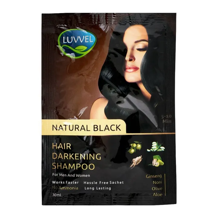 10%20Sachets%20Natural%20Black%20Luvvel%20Shampoo%20Hair%20Color%20Shampoo%20Sachets%2010%20x%2020ml%20-%20Image%202