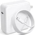 118W Power Adapter USB C Charger Compatible with MacBook Pro, MacBook Air, iPad Pro, Samsung Galaxy and All USB C Devices – Included USB C Cable (6.6ft/2m) – White. 