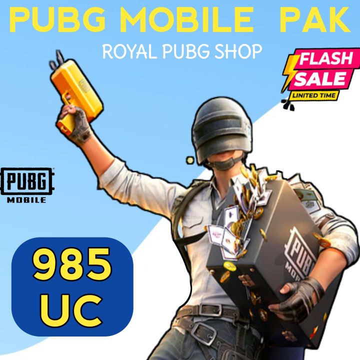 PUBG Mobile 985 UC Pakistan Fast Delivery