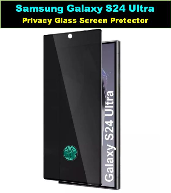 For Samsung Galaxy S24 Ultra Privacy 3D Tempered Galas Screen Protector - Anti-Spy Privacy Screen Protector 9H Hardness