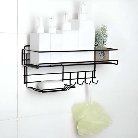 Bathroom%20Storage%20Shelf%20With%20hooks%20and%20Soap%20Dish%20Easy%20Mount%20Shower%20Shampoo%20Rack%20Holder%20washroom%20Basket%20No%20Drilling,%20Design%20for%20Bathroom%20Bedroom%20Living%20Room%20and%20Kitchen%20Organizer%20shelf%20-%20Image%204