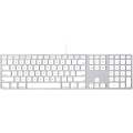 Majic apple keyboard in white color with two ports and Numeric Keypad for Mac models with silicon Keyboards Just like new. 