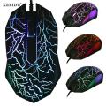 Kebidu USB Wired Mouse LED Luminous Colorful Computer Gaming Mouse 2400 DPI Ultra-precise Game Mice. 