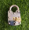 Pakistan Desi Lock Size 2 inches and 2½ inches 3 Keys, Ped Desi Brass Lock Heavy Duty Lock, Higher Quality Anti Rust Ped lock , Complete Chrome Plated and High Quality brass Lavers with Chrome Plated. 