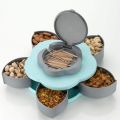 Multi-Function Creative Dried Fruit Plate Rotating Candy Box Candy Storage Box Flower Petal Shaped Wedding Decoration Home Decor Snacks Candy Tray. 